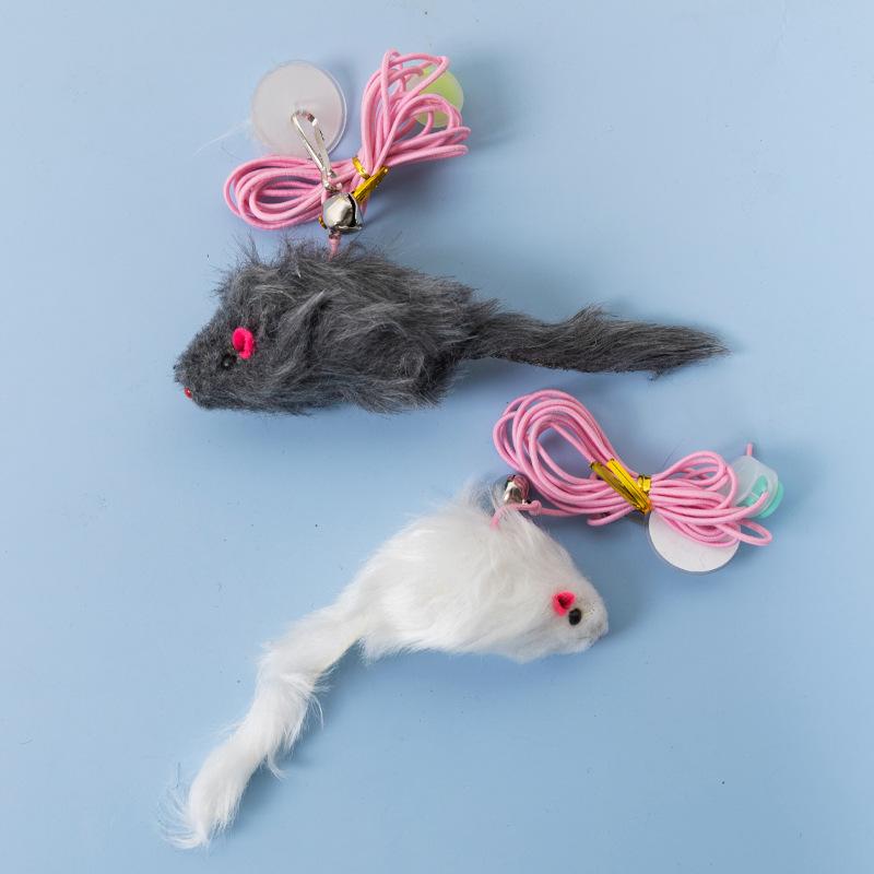 Katzenspielzeug zum Aufhängen an der Schaukel, zum Aufhängen an der Tür, elastisches Federspielzeug, Katzenseil zum Spielen, langes Seil, Katzenspielzeugzubehör