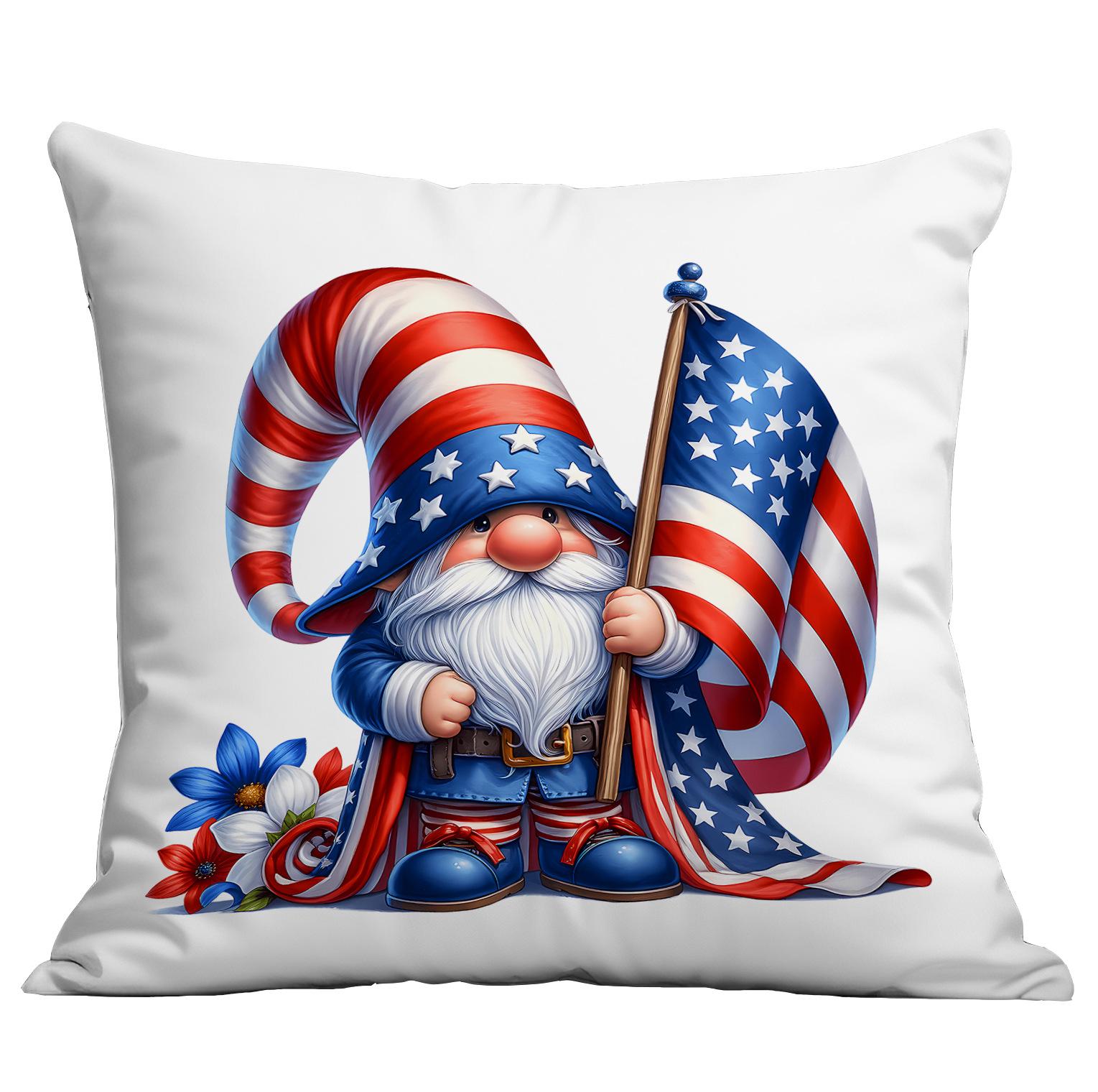 

New Patriot Dwarf Pillow Cover Home Sofa Cushion Pillow Cover Ornament Premium Durable Quality Useful Practical 45 * 45Cm