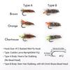 6 Stück #12 Widerhaken Hasenohr & Hirschhaar Dubbing Köcherfliegenlarve Nymphenfliegen mit 3,2mm Messingkopf Forelle Barsch Steelhead Angelköder