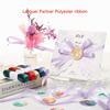 Handmade Ribbon Solid Color Ribbon DIY Crafts Decorative Ribbon Handicraft Ribbon for Wedding Invitations Gift Wrapping