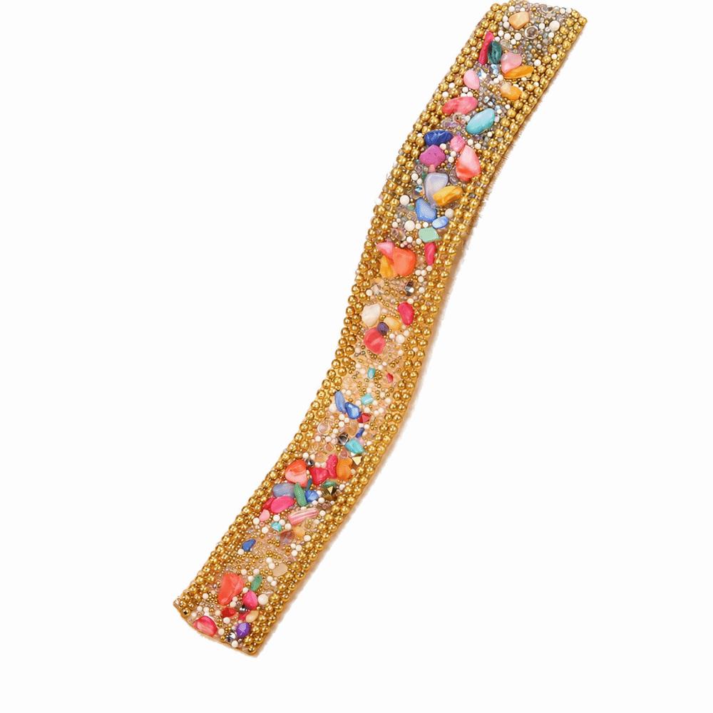 1pcs Hotfix Crystal Rhinestone Chain 2 cm Width Rhinestone Applique Strips For DIY Crafts