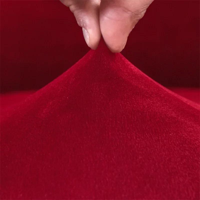 Velvet Arc Seat Sofa Cover Elastic Club Armchairs Covers Living Room Single Seat Tub Couch Slipcovers With Seat Cushion Covers
