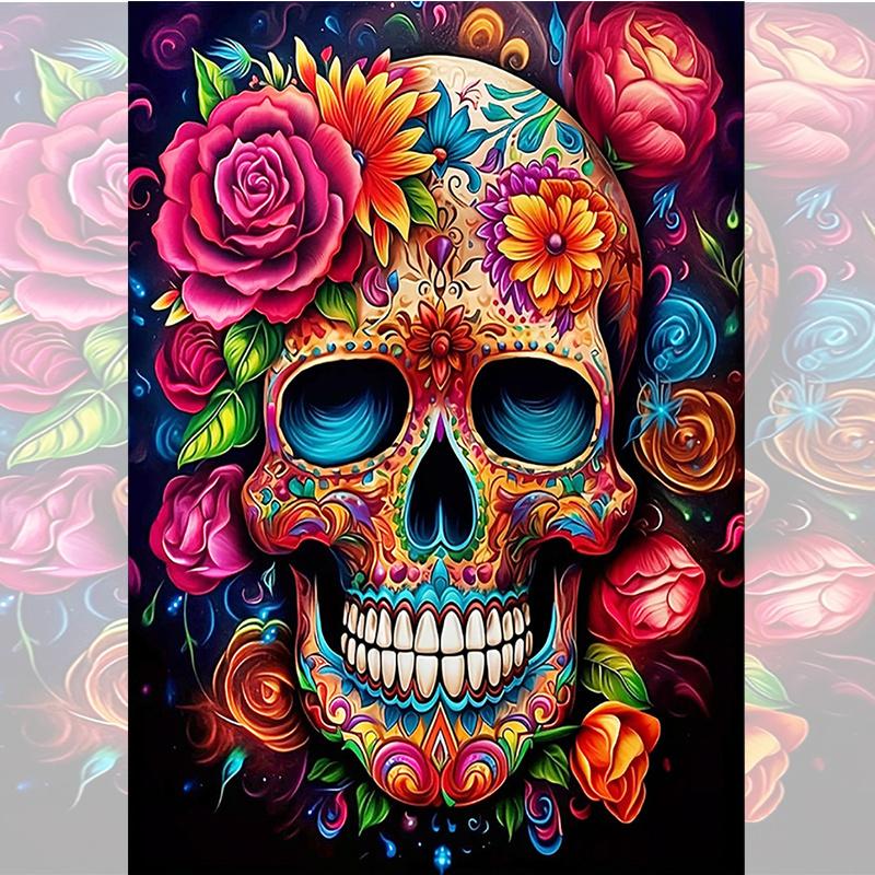 5D New Collection 2025 Diamond Embroidery Skull Legends Mosaic Art Kits Scenery Hanging Paintings Cross Stitch Gift