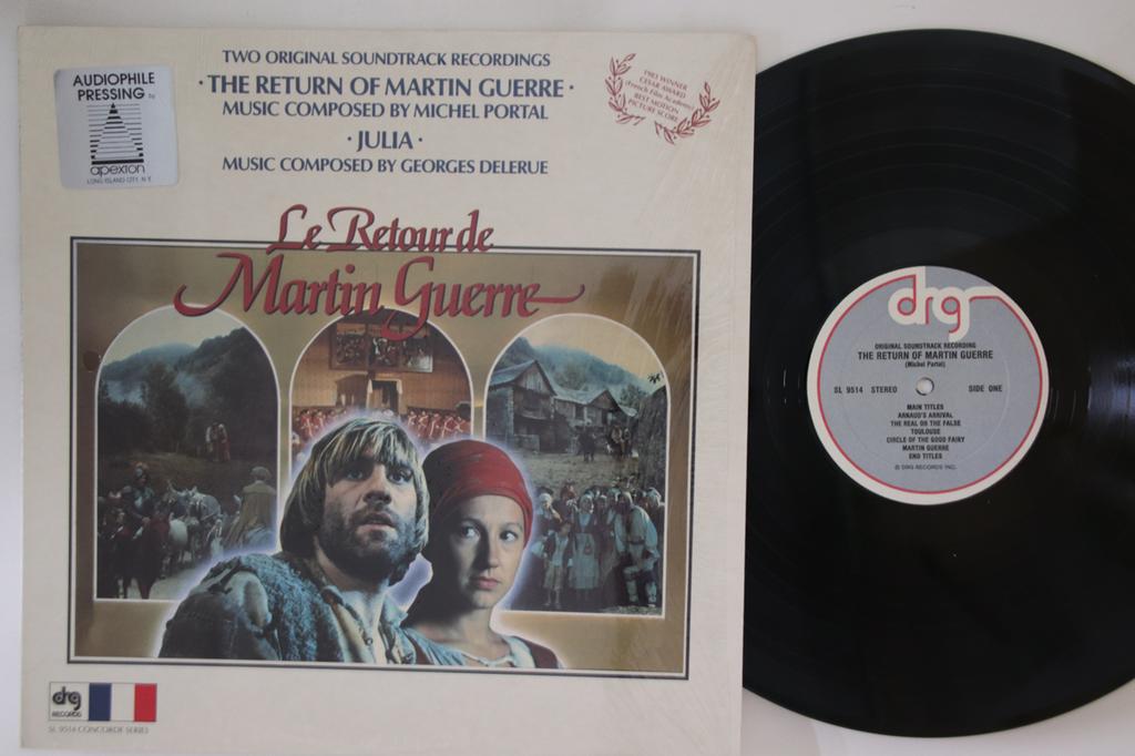 LP Record OST, MICHEL PORTAL, GEORGES DELERUE - Return Of Martin Guerre / Julia SL9514 DRG 1983 US Soundtracks & Musicals Used