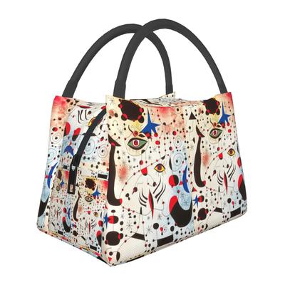 Joan Miro Insulated Lunch Bag for Women Picnic Storage Food Boxes Portable Container Cooler Thermal Lunch Box Tote