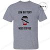 New Men's T-shirt Classic Short Sleeved Shirt COFFEE ECG EKG Summer Top Casual T-shirt CAFFEINE MEME Casual Women Tee Shirt Tops