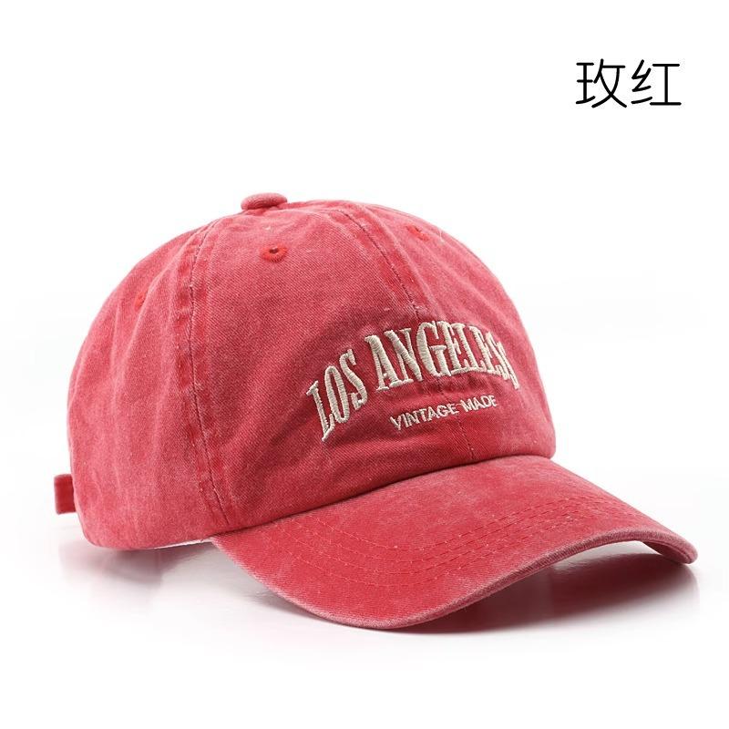 Autumn and Winter Baseball Cap Men's High-end Hat Men's Retro Washed Denim Old Trendy Brand Big Head Circumference Cap Women