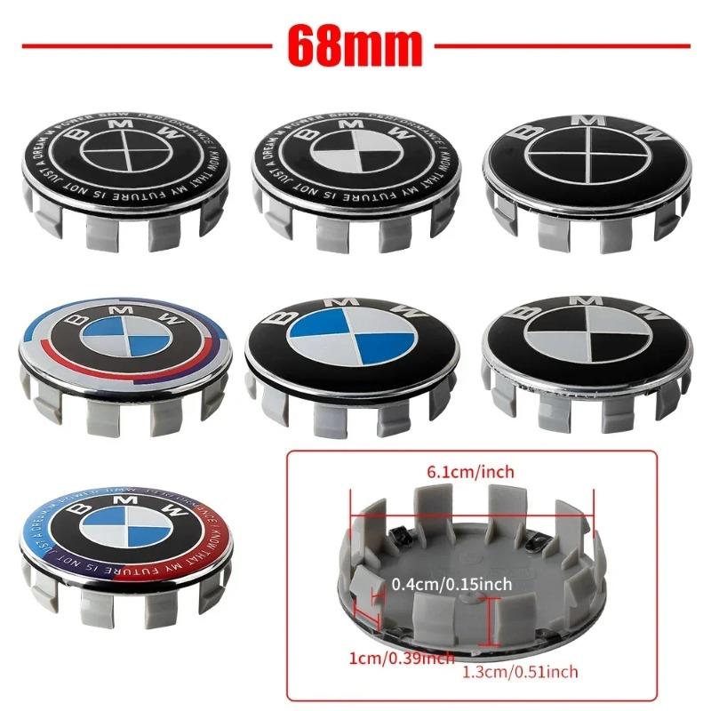 4Pcs 56/68MM Car Wheel Center Hup Caps Wheel Cover For BMW E36 E39 E46 E60 E90 E90 F01 F30 E93 G01 G20 G21 G30 G11 F15 X6 X5 X3