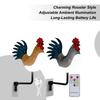 Bedroom CorridorWall Sconce Rooster Shape Dimmable Lamp 3-speed Adjustable Light Remote Control Touch Sensor Sconces Wall Decor