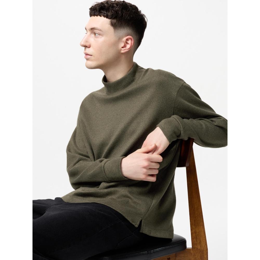 

Футболка с воротником-стойкой Uniqlo SofT KniT Fleece Smoke 01 OFF WHITE/MEN XS