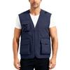 Men’s Outdoor Fishing Vest, Lightweight Sleeveless Utility Cargo Jacket For Hiking Hunting
