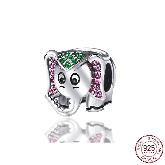 Nouveau 925 En Argent Sterling Rose Fille Garçon Rose Étincelle Entretoise Clip Charme À Perles Original De Mode Bracelet Bijoux À Bricoler Soi-Même Pour Les Femmes