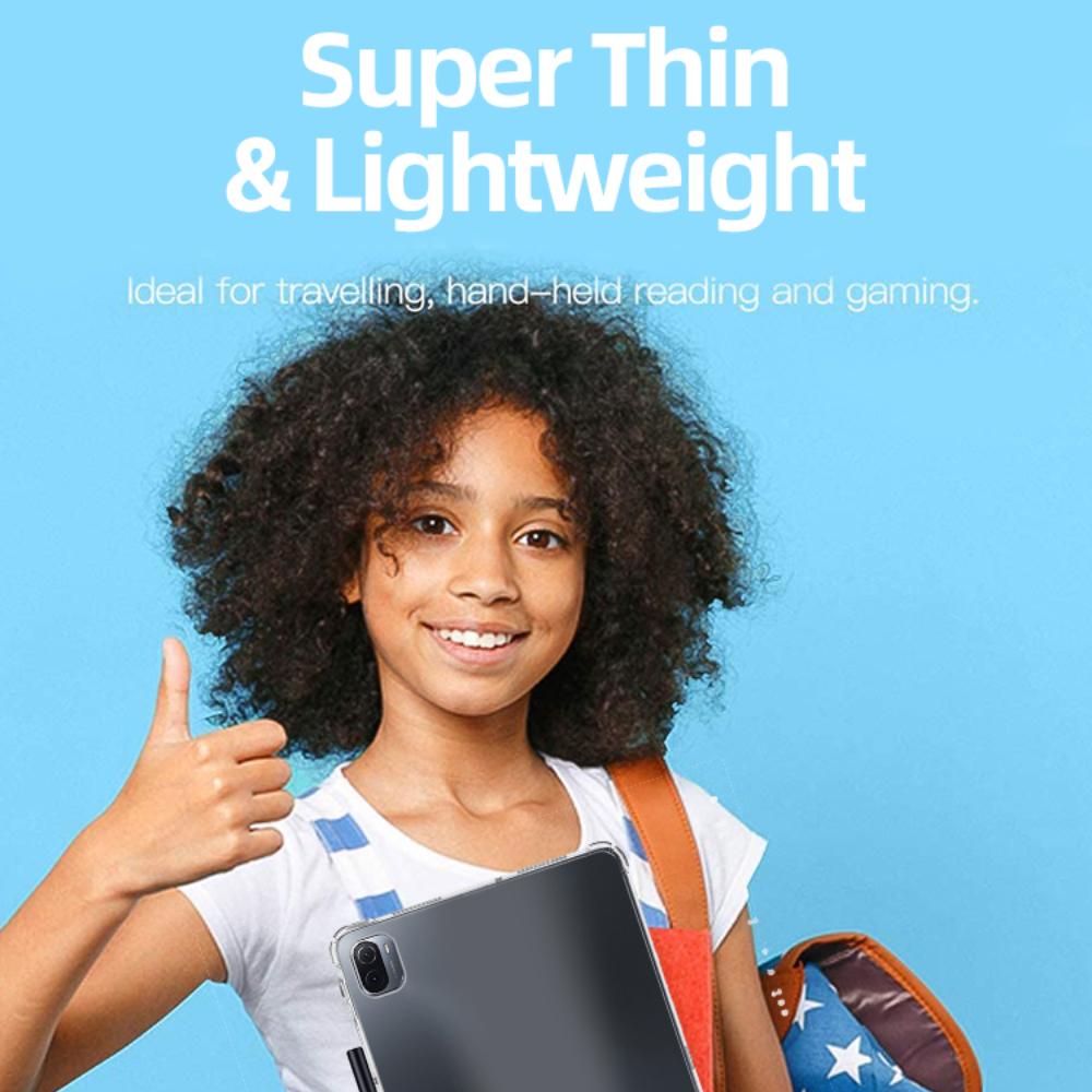 2 V 1 měkké TPU se sklem Pro pouzdro XiaoMi Pad 5 Pro průhledný zadní kryt pro MiPad 5 Transparentní pouzdro Silikonový zadní kryt na tablet Příslušenství k Mipad 5