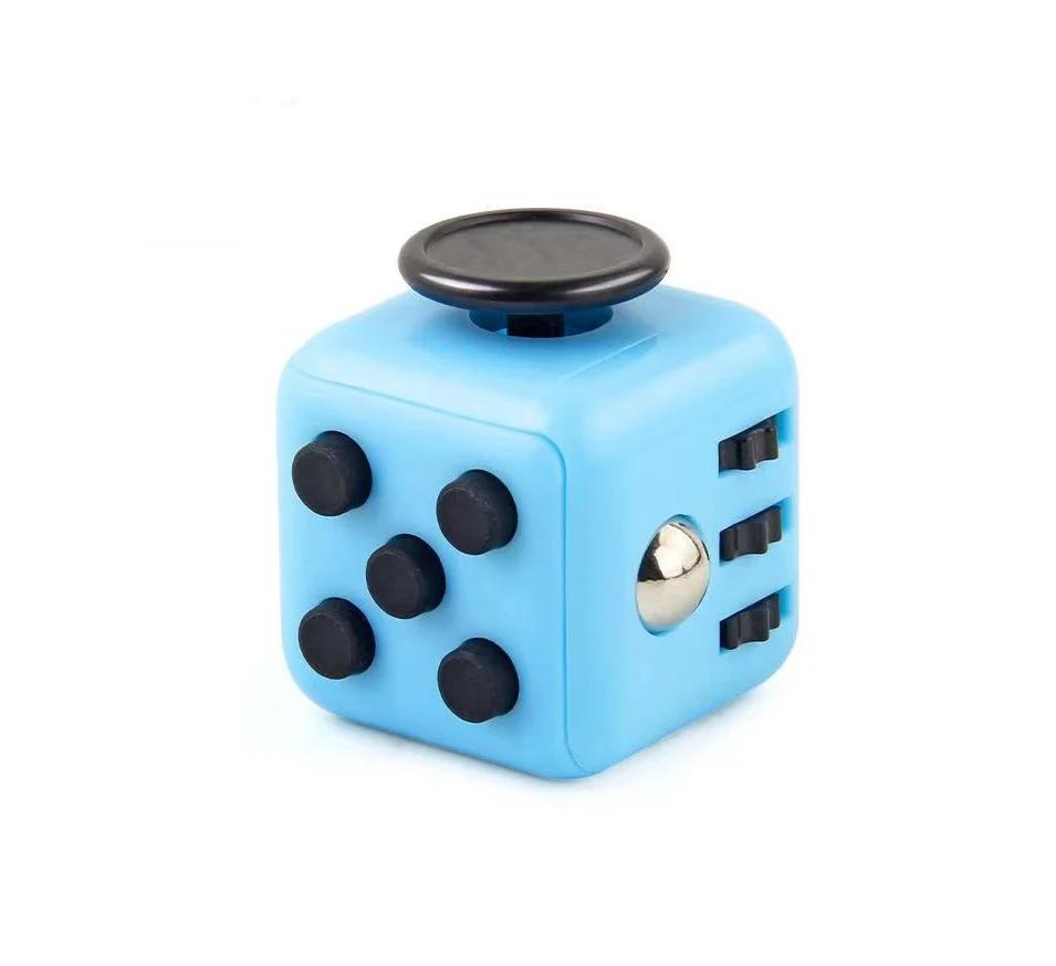 Creative Solid Color Fidget Dice Handheld Cube Release Stress Autism Anxiety Adult Kids Relief Anti-Stress Finger Children Toys