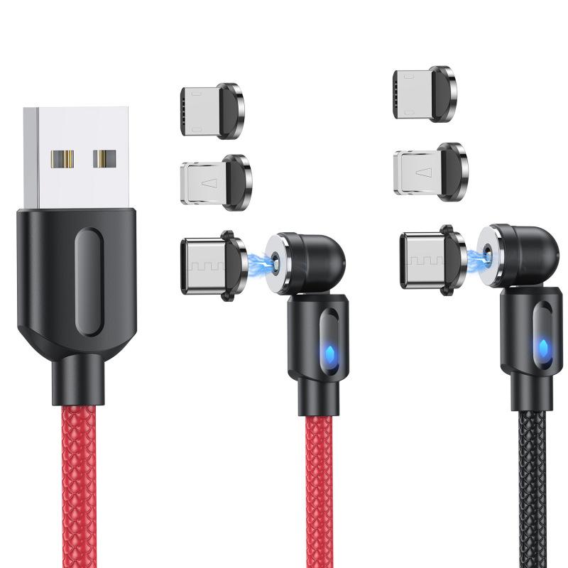 540 Grad drehbares magnetisches Datenkabel Ladekabel Kupferkern Starke magnetische Kraft