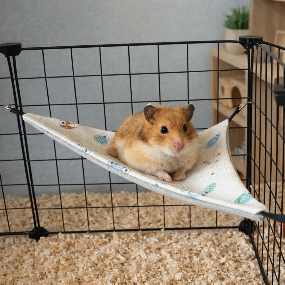 Breathable Hamster Triangle Hammock Skin-Friendly Pet Hammock Nest Guinea Pig Nest  Habitat