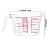 1000ml Glass Measuring Cup Glass Measuring Cup Household Measuring Cup Egg Milk Mixing Cup For Kitchen Baking Cooking