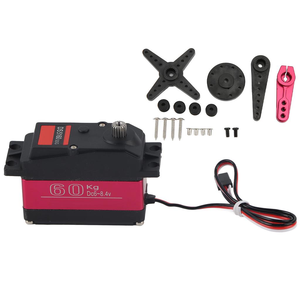RC DS5160 Digital Servo Plastic Aluminium Alloy Stainless Steel Light Large Torsion Waterproof RC