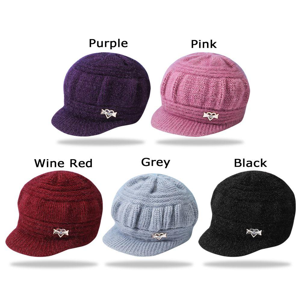 5 Colors Solid Cute Woman/Men Female Beanie Caps Winter Autumn Hats Knitted Beanies Warmer Bonnet