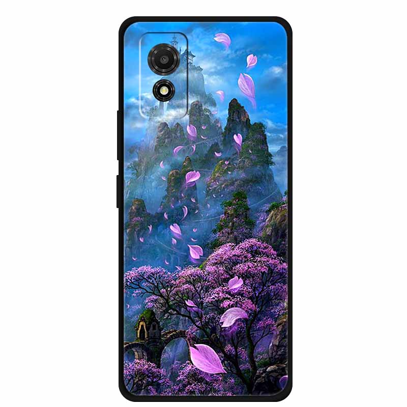 Hülle für TCL 501 Case T433D T433E Tiere Weiches Silikon Handyhülle für TCL 501 2024 Rückseite Schutzhülle Stoßfänger 6,78 Zoll Hülle