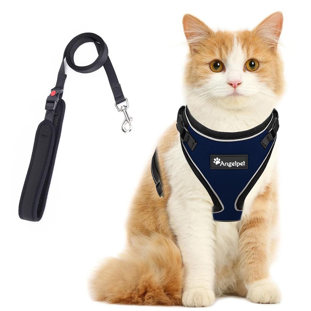 Cat Body Cat Small Going No Soft Chest No Head Velcro Adjustable Night Breathable Mesh Size Harness, Ring, Gear, Cat, Kitten, Puppy, Dog, Walking,