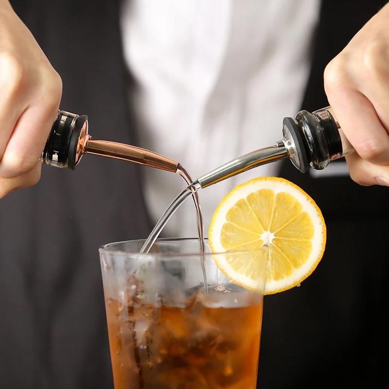 Stainless Steel Leak-Proof Wine Pourer Spout Bartender Champagne Bottle Dispenser Stopper Kitchen Barware Bar Accessories