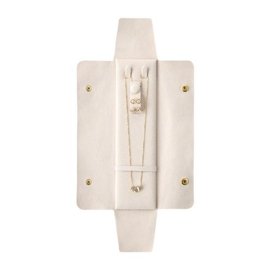 Schmuckaufbewahrungsbeutel Druckknopf Mikrofaser Schmuckbeutel Kratzfest Reise Schmuckorganizer für Halskette Ohrstecker Ringe