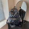 Large-capacity cotton clothes, bags, women's and men's new backpacks, fashionable students, versatile school bags, and travel backpacks.