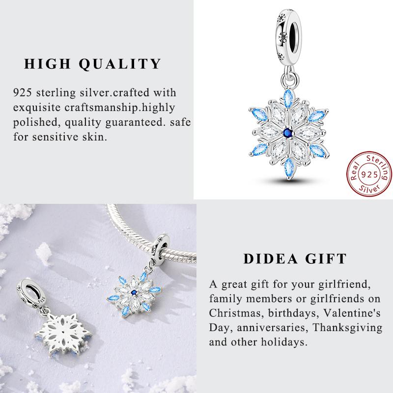 New Copper Charms Penguin Snowman Snowflake Woman Man Love Heart Beads Fit Original Pendant Bracelet Charms Women Jewelry
