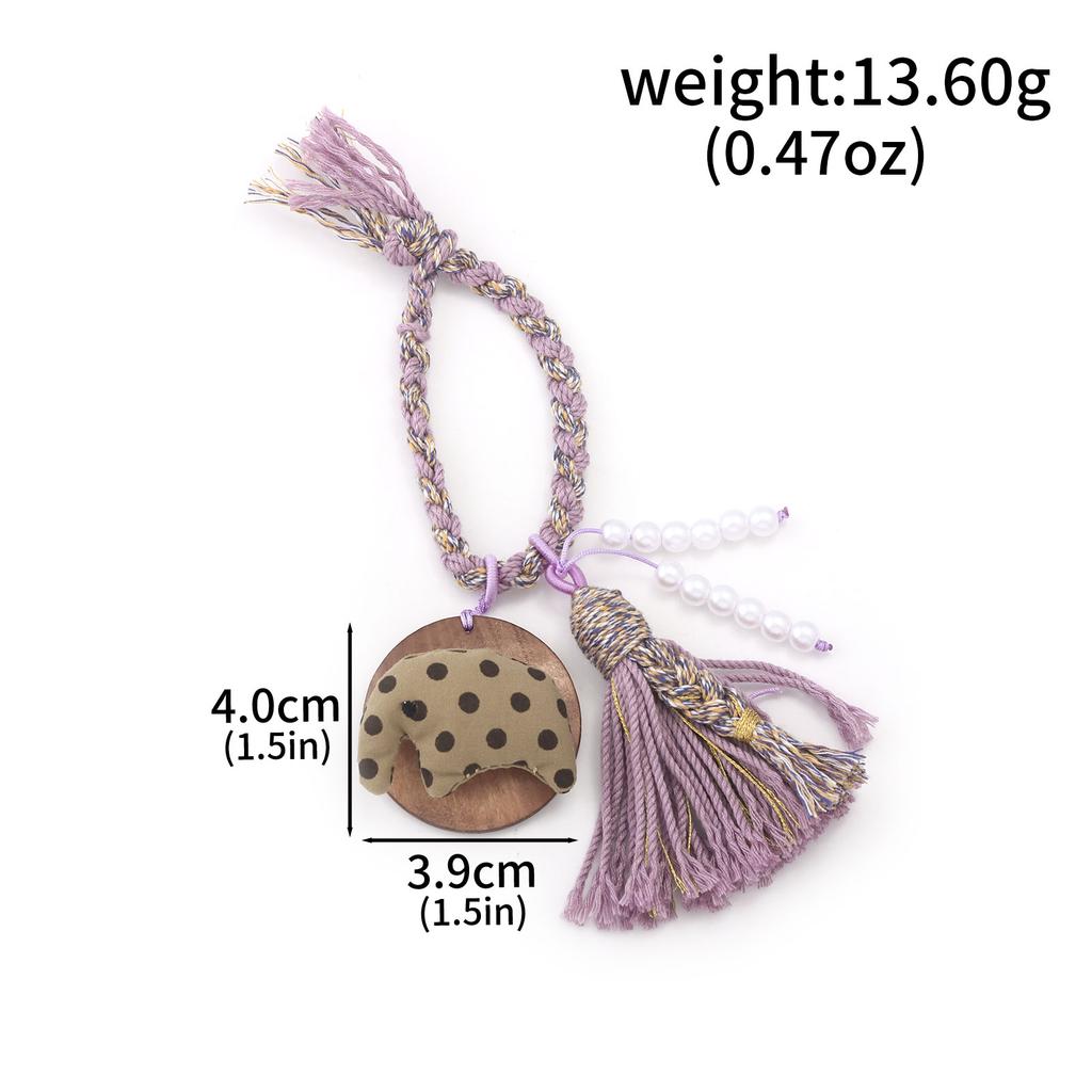 Cute Tassel Penguin Bear Elephant Rabbit Bag Charm DIY Handmade Girl Pendant Car Christmas Tree Ornament Gift Bag Charm