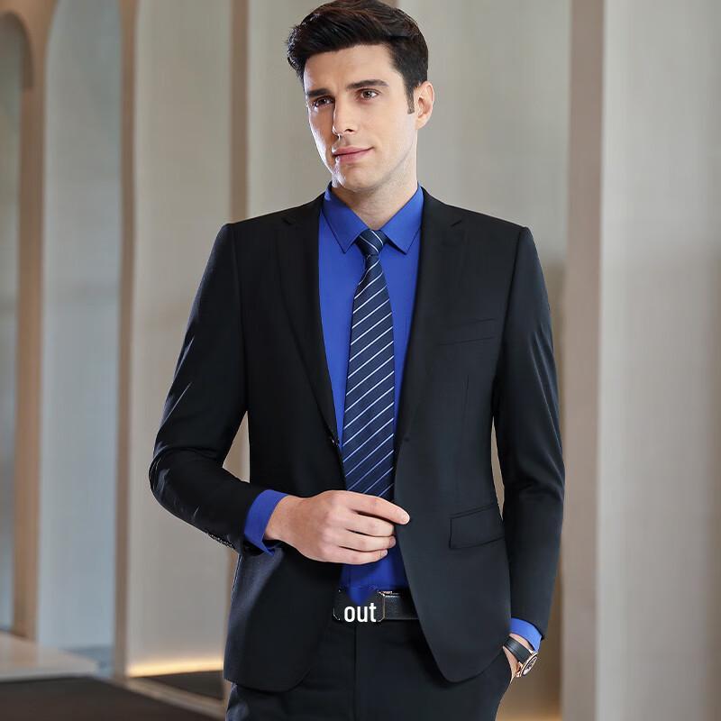 TELUOMAN 50% Wool Sapphire Blue Business Attire