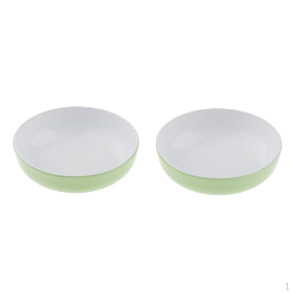 

1/12 кукольный домик, миниатюрная креативная металлическая скандинавская суповая тарелка, аксессуары для модели зелёный