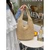 Straw bag women's summer woven bag handbag seaside vacation messenger bag large capacity women's bag tote bag