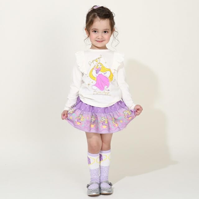 Disney Princess Voluminous Skirt 9692K with Inner Pants Clothing Baby Kids Girls Cosplay Costume 110cm Rapunzel [BABYDOLL] Children's
