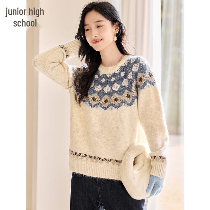 Women's Fair Isle Pattern Knitted Sweater