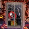 1Pcs Halloween Window Silhouette Decora Halloween Boy Girl Scary Banner Blood Ghost Window Cover Horror Theme Window Poster 2025