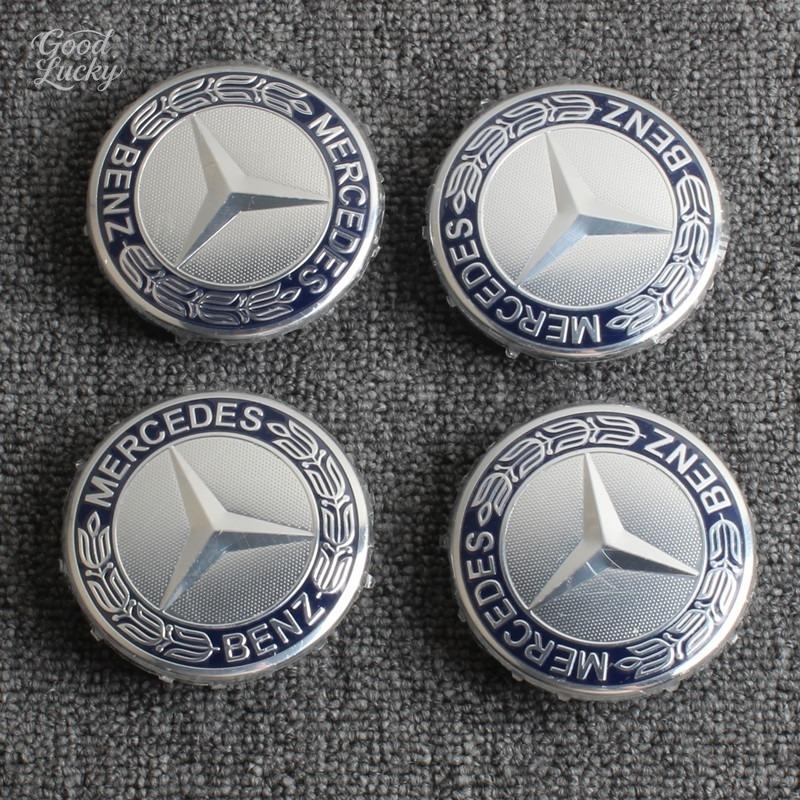 YDC4   75mm Car Wheel Hub Cap Center Hub For Mercedes Benz AMG class W205 W203 GLC GLK W206 W220 W211 A180 Cap Rim Cover Accessories