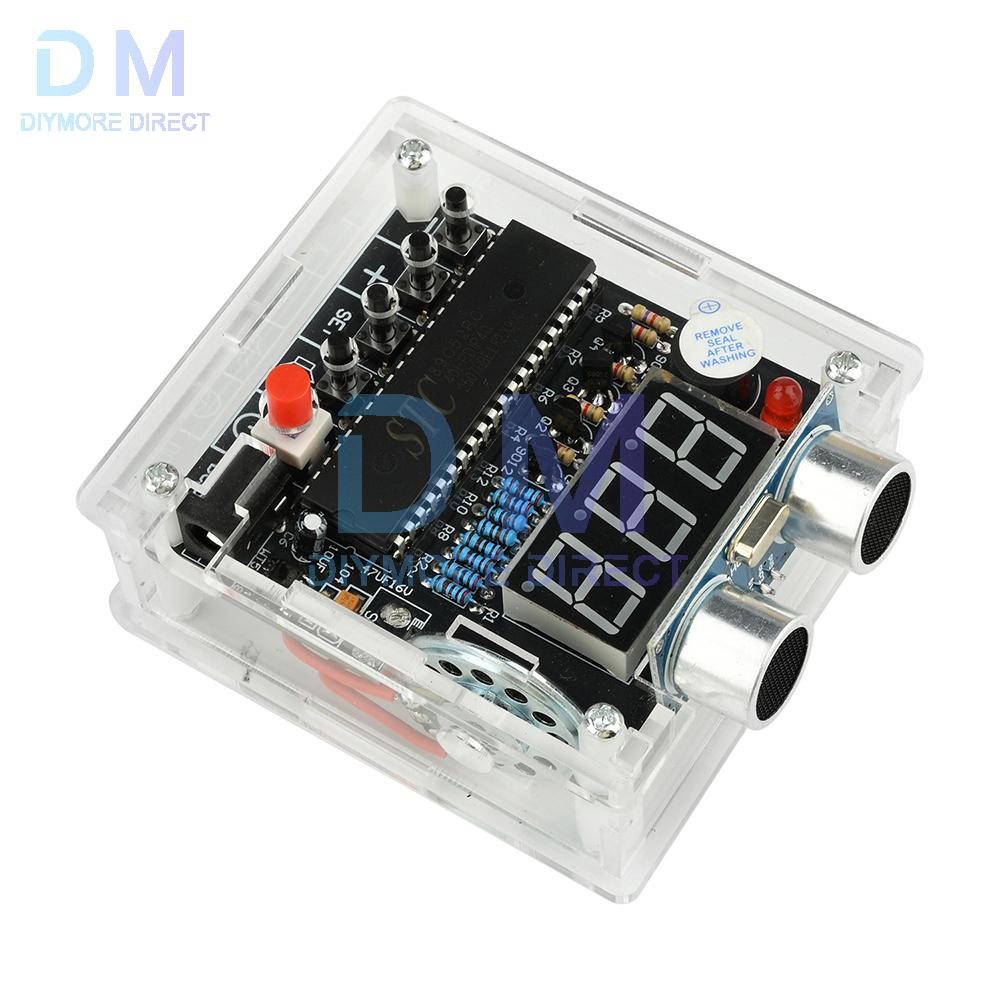 HC-SR04 DC 4,5-5,5V Ultraschall-Entfernungssensor mit Sprachansage für 51 Mikrocontroller DIY-Kit DC 5,5*2,1MM