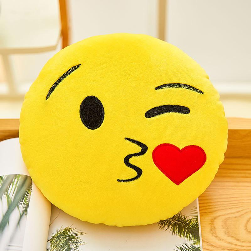 Qq Cartoon Emotions Plush Cushion Pillow Bedroom Decor For Gift Collectors And