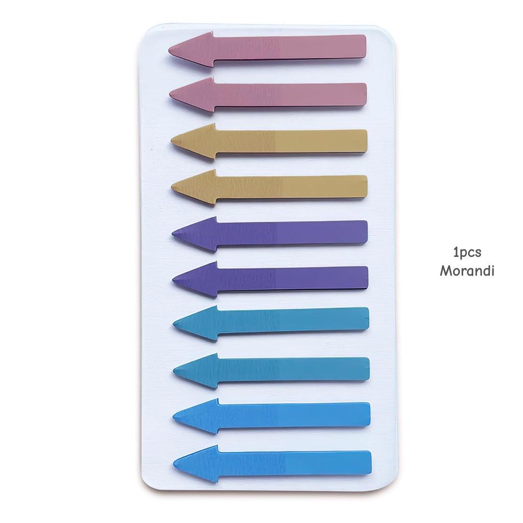 1/12 Stück Pfeilfarbige Haftstreifen Haftnotizen Mini 200 Blatt pro Notizblock, Farbverlaufspfeil Indexaufkleber Tagebuch