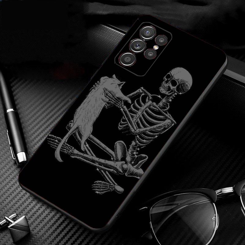 Skeleton Art Phone Case For Samsung Galaxy S25 S24 S23 S22 S21 Ultra S24 S23 S22 S21 S25 Plus S24 S25 FE
