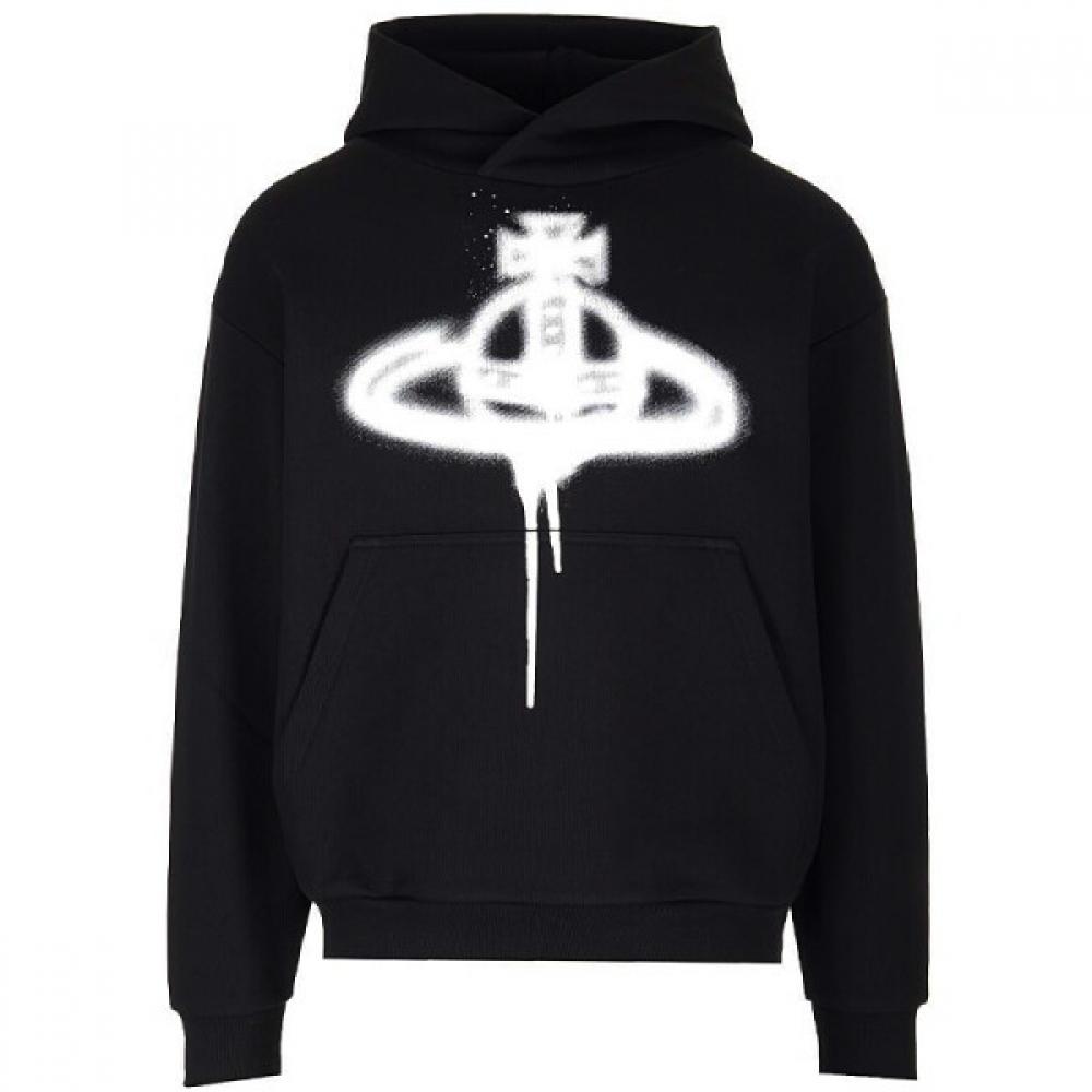 

Vivienne Westwood 3i01000g J0032 N306 Orb Spray Sweat Common Hoodie BLACK/XXXL