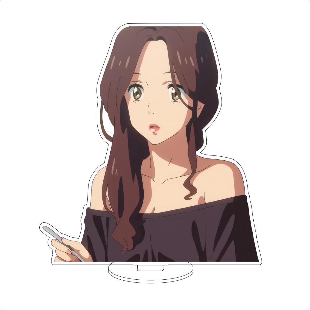 16CM Anime Your Name Cosplay Acrylic Stand Ornaments Okudera Miki Natori Sayaka Tachibana Taki Figure Stand Halloween Gifts