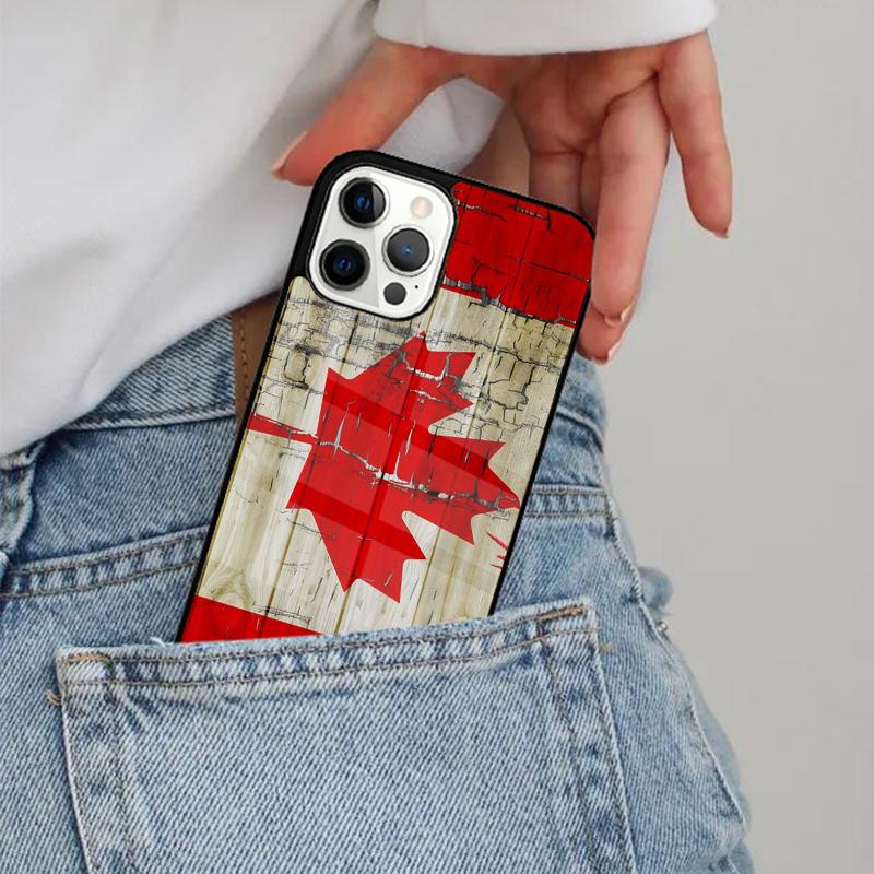 Canada Flag Phone Case Magesafe Magnetic Wireless Charge Cover For iPhone 17 Air 16 16e 11 12 13 14 15 Pro Max Plus