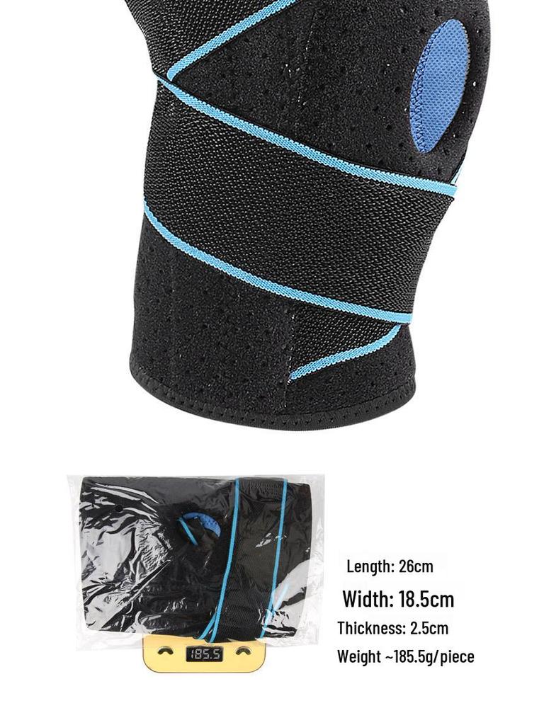 Silicone Non-Slip Knee Brace with Four Springs for Outdoor and Fitness Activities