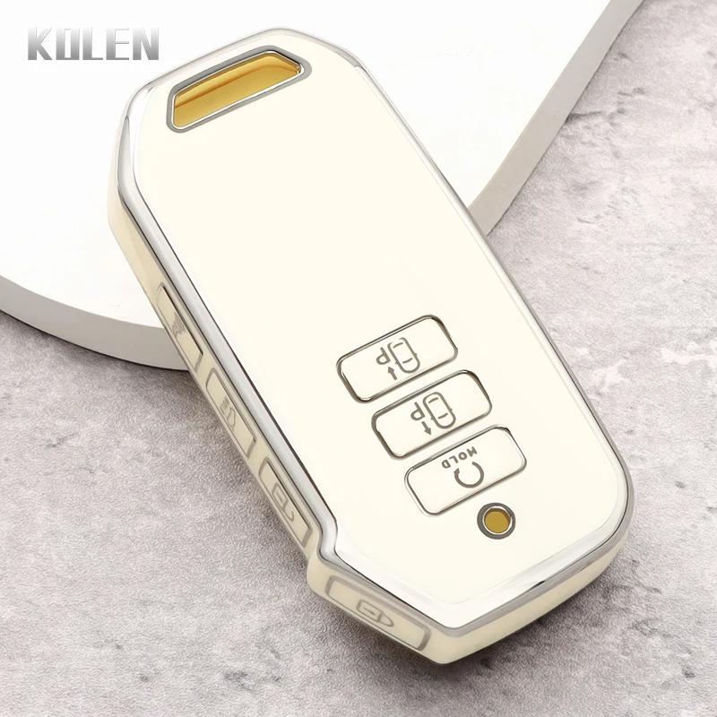 

7 Buttons New Tpu Car Remote Key Case Cover Shell For Kia Sorento Mq4 Golden Edge Protected Holder Fob Bag Accessories