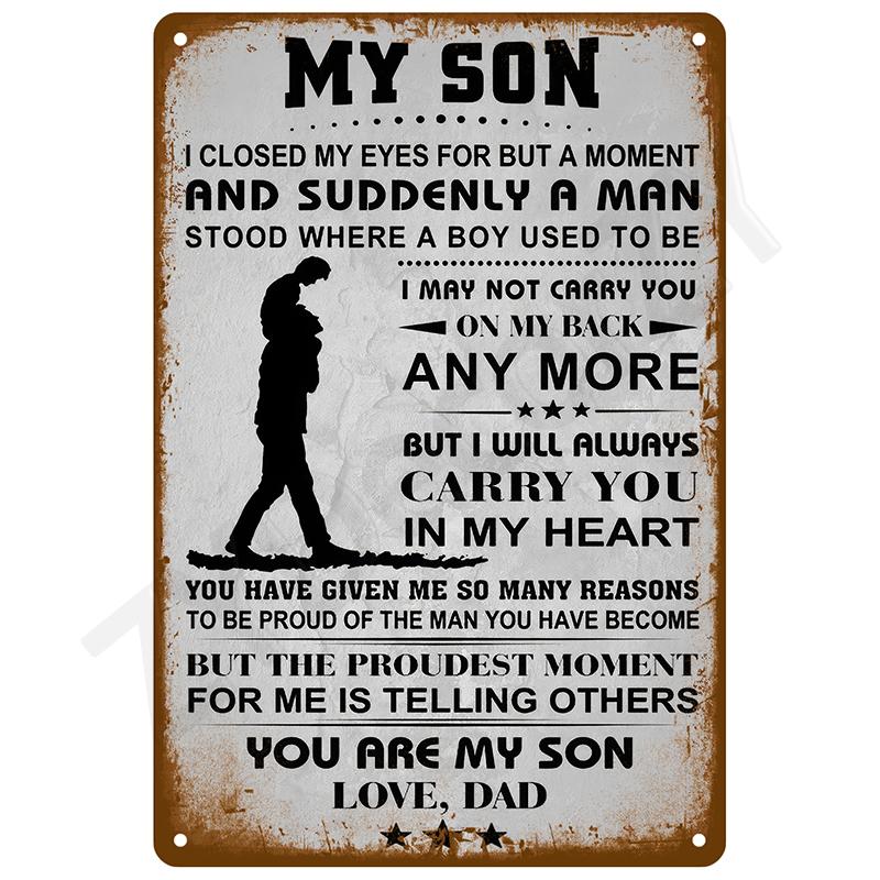 Retro Wall Art Mural Outdoor House Bathroom Home Room Decorations Decor Vintage Metal Signs Plates Tin Sign Posters Man Cave Bar