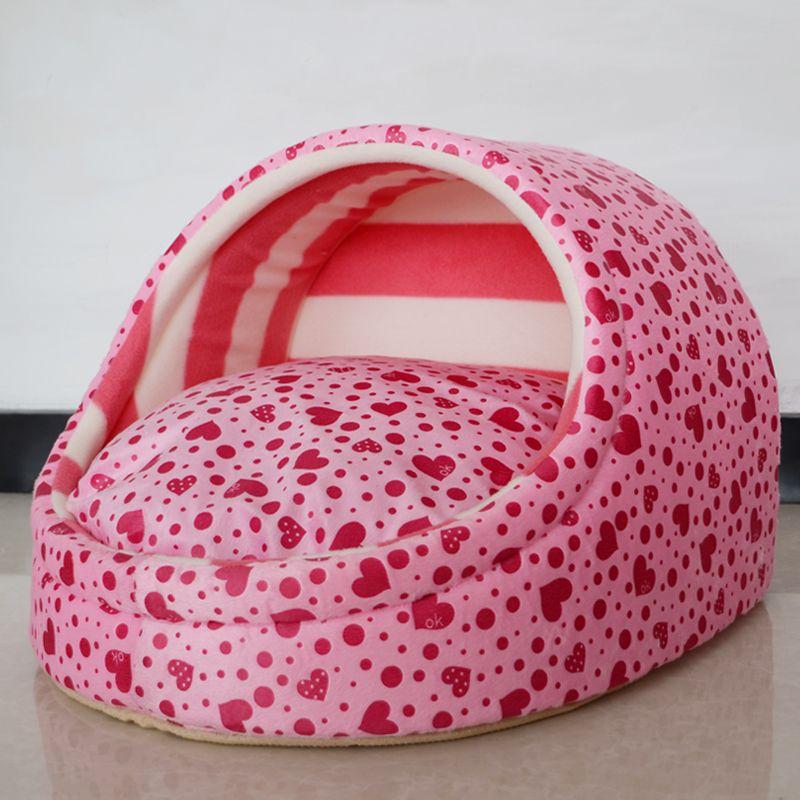 

Питомник Съемный и Моющийся Зимняя Кровать для Питомца Кошачье Гнездо Кошачий Домик Собачья Конура Собачий Домик Тедди VIP Бишон Фризе Товары для Питомцев S-small size send love pillow Pink hearts