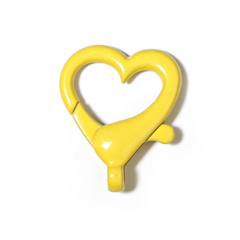 10Pcs/Lot Alloy Lobster Clasps Heart Shape Multicolor Key Chain Sping Buckle for Jewelry Making DIY Key Chains Bag Ornaments