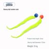 Solid Color Elastic Ball & Caterpillar Teaser Stick Kitten Toy
